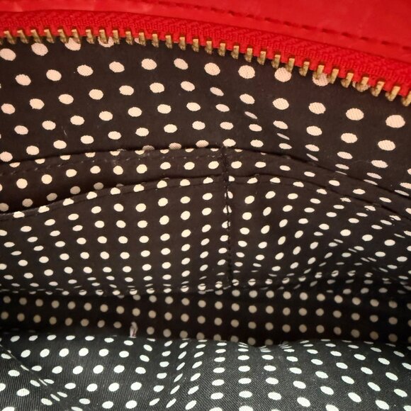 Kate Spade NY Red Patent Leather Deboss Logo Emerald Avenue Crossbody Bag - Picture 15 of 16